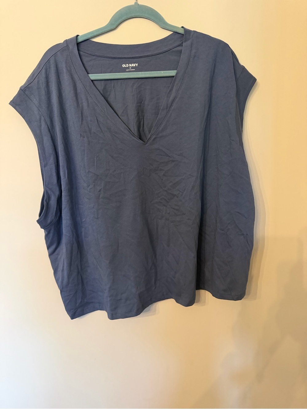 Old Navy 100% Cotton sleeveless v neck top size 3XL NWT